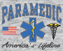 Paramedic America's Lifeline blue on gray